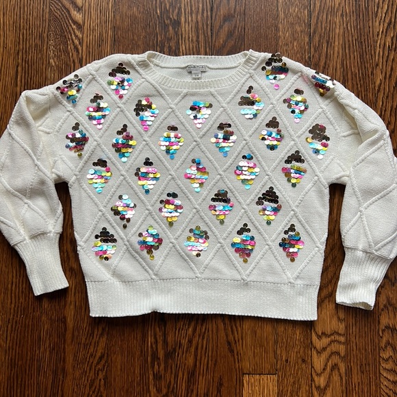 Habitual Sequin Sweater Size 7/8 - Picture 5 of 16